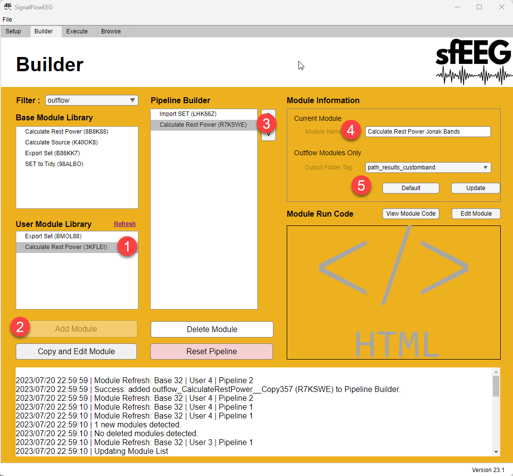 Steps to Activate Custom Band Module